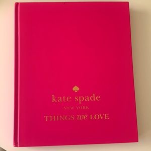 Kate Spade “Things We Love” coffee table book/ decor book.